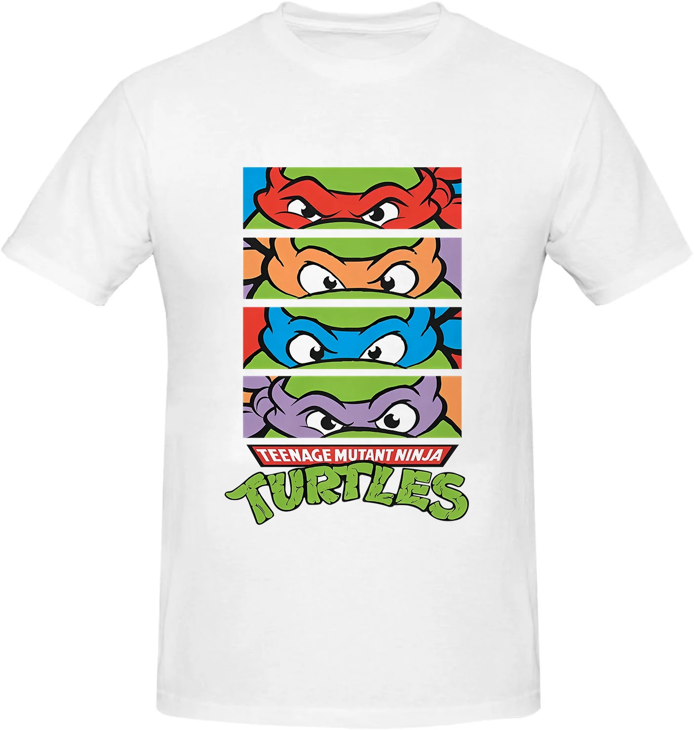 Camiseta preta de 4 painéis Teenage Mutant Ninja Turtles