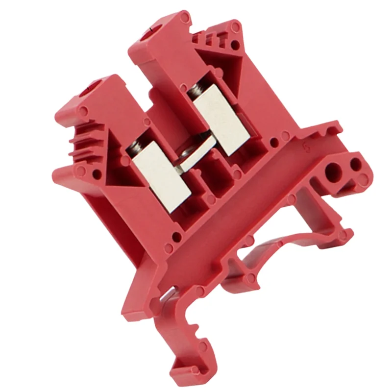 AT02-DIN Rail UK2.5B Square Universal Screw Connector 100 Pcs Terminal Block Clamp Connector