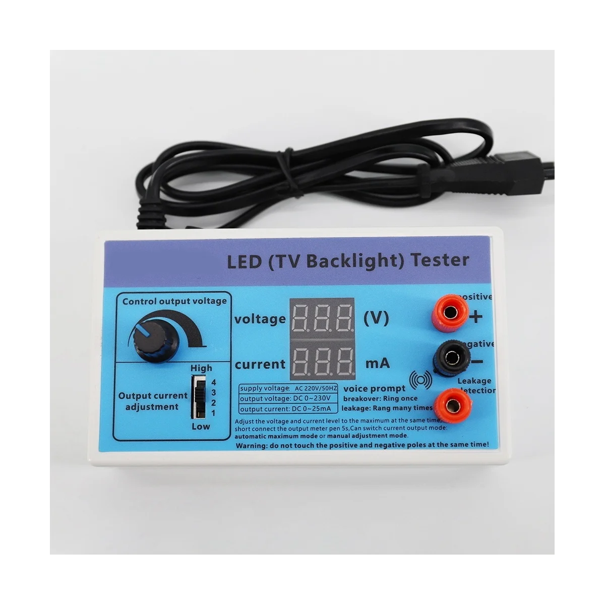 Multipurpose LED TV Backlight Tester, LED Strips Beads, Test Tool, Measurement Instruments, US Plug, saída 0-230V