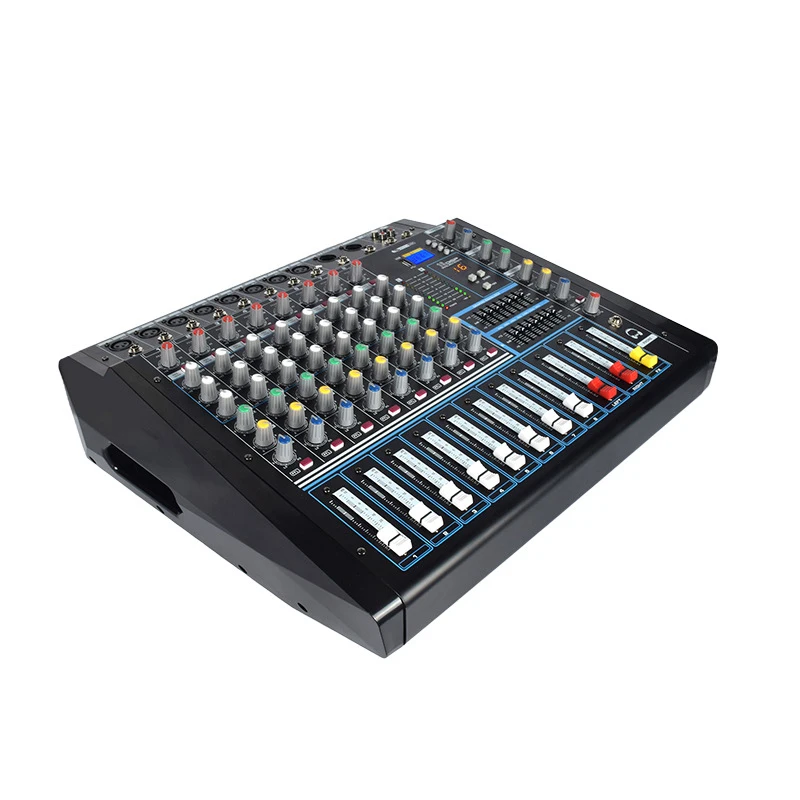 8 Channel KTV Amplifier Mixer Wireless Microphone All-in-one Machine Blueteeth Music Dj Controller/audio Console Mixers