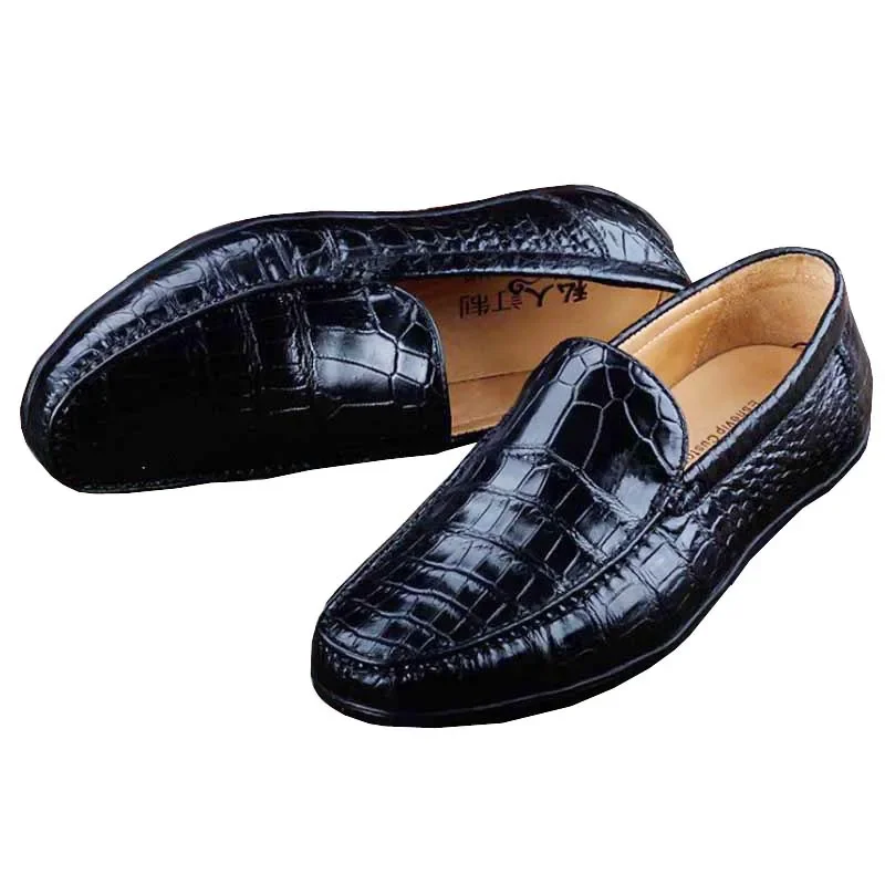 

ourui leather men doug shoes male Genuine leather wear-resisting non-slip Single shoes Men's shoes