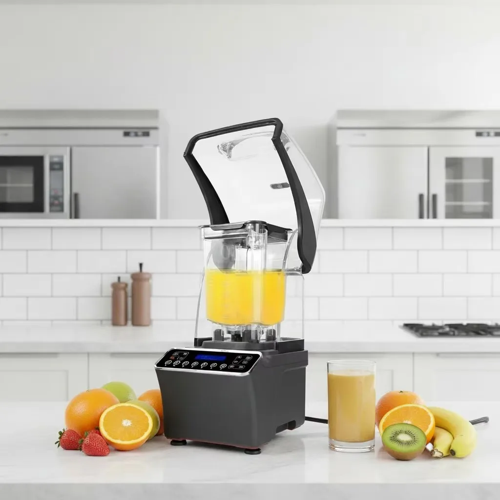 Nouvel arrivage : Mixeur commercial intelligent professionnel 1500W silencieux avec protection pour café et bar à jus