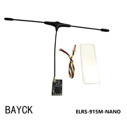 BAYCK ELRS 915MHz / 2.4GHz NANO ExpressLRS Receiver With T type Antenna Support Wifi Upgrade for RC FPV Traversing Drones Parts