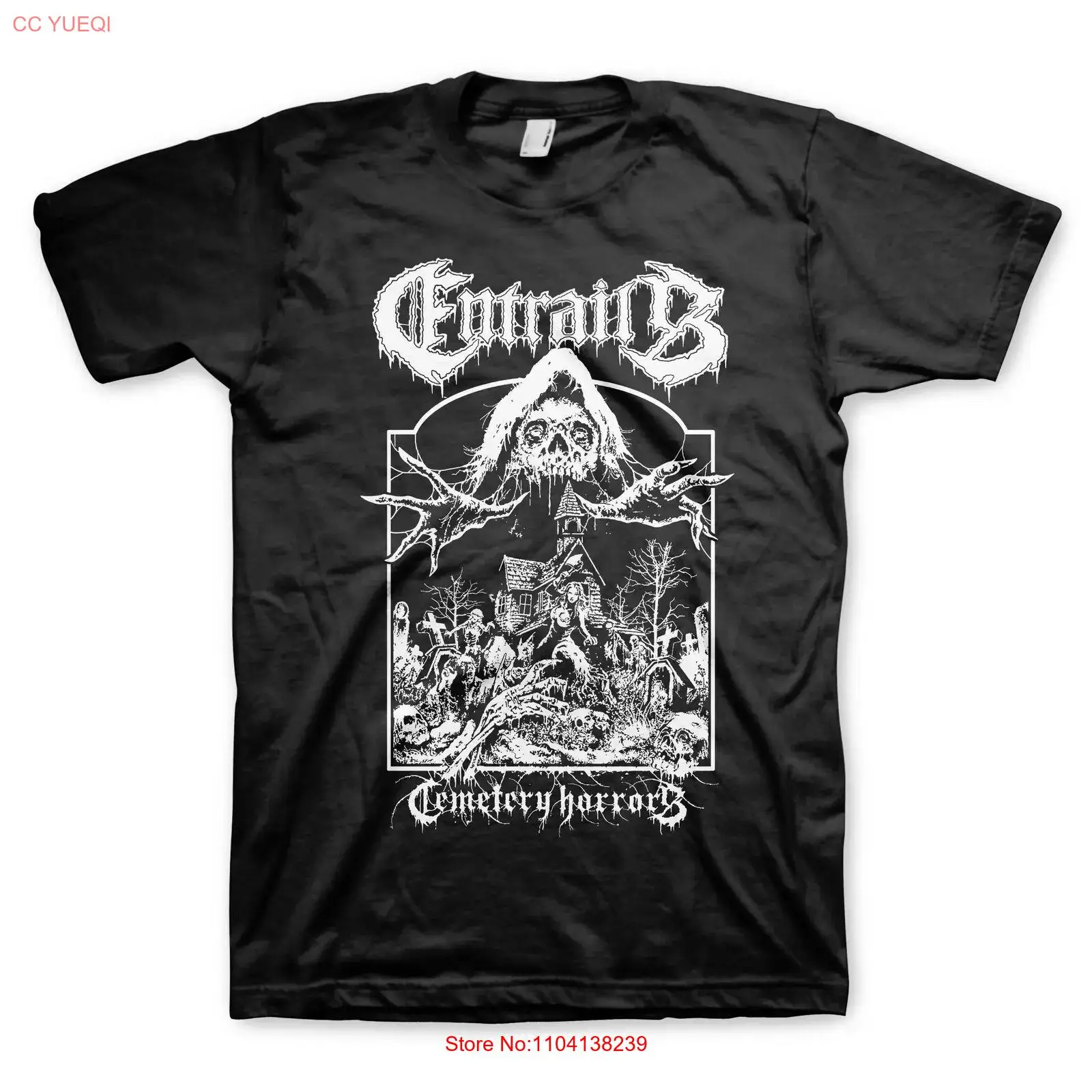 Entrails Cemetary Horrors T Shirt long or short sleeves