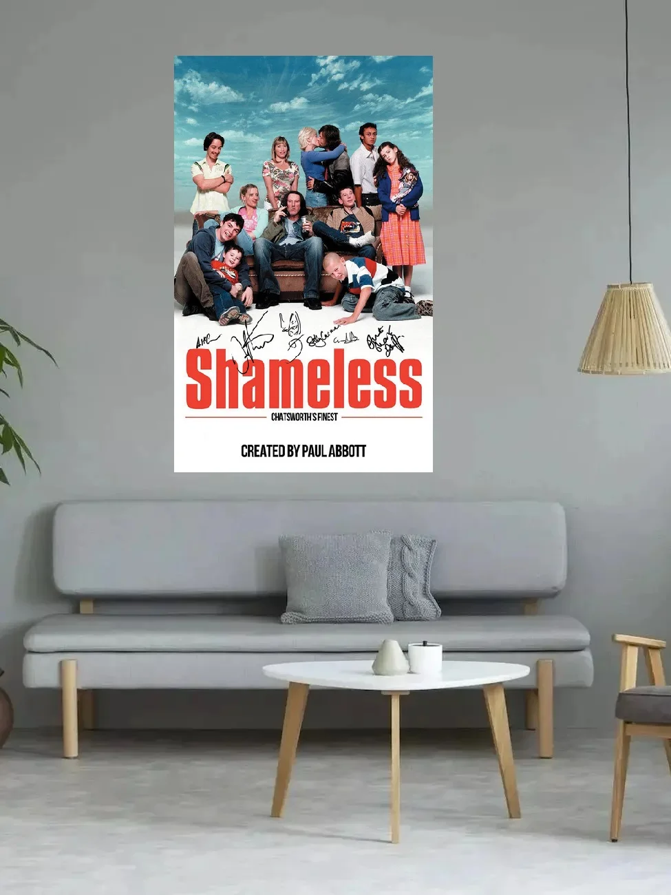 Shameless TV Show Autographed Signed, Print Art Canvas Poster, For Living Room Decoration, Home Wall Decor Picture