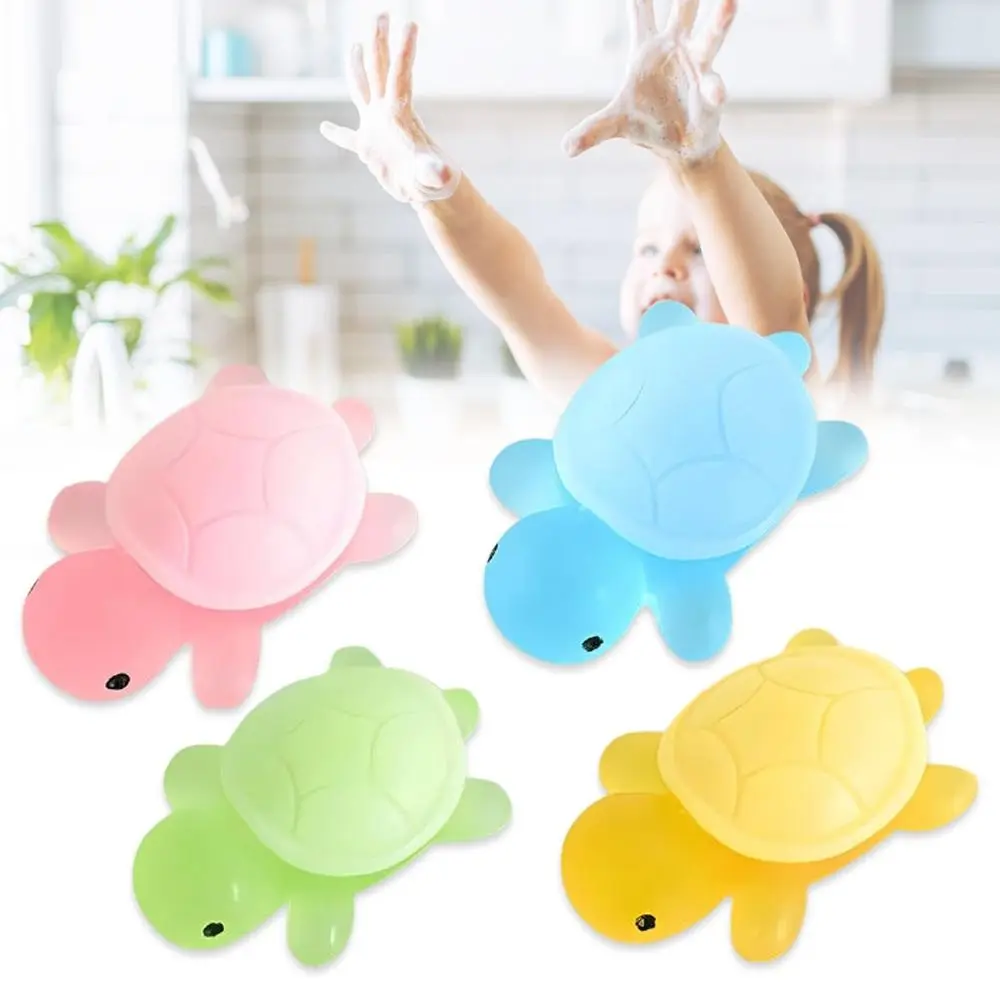 1/4Pcs Little Turtle Handmade Essential Oil Soaps Whitening Aroma Natural Soap Skin Lightening Animal Shape Soaps