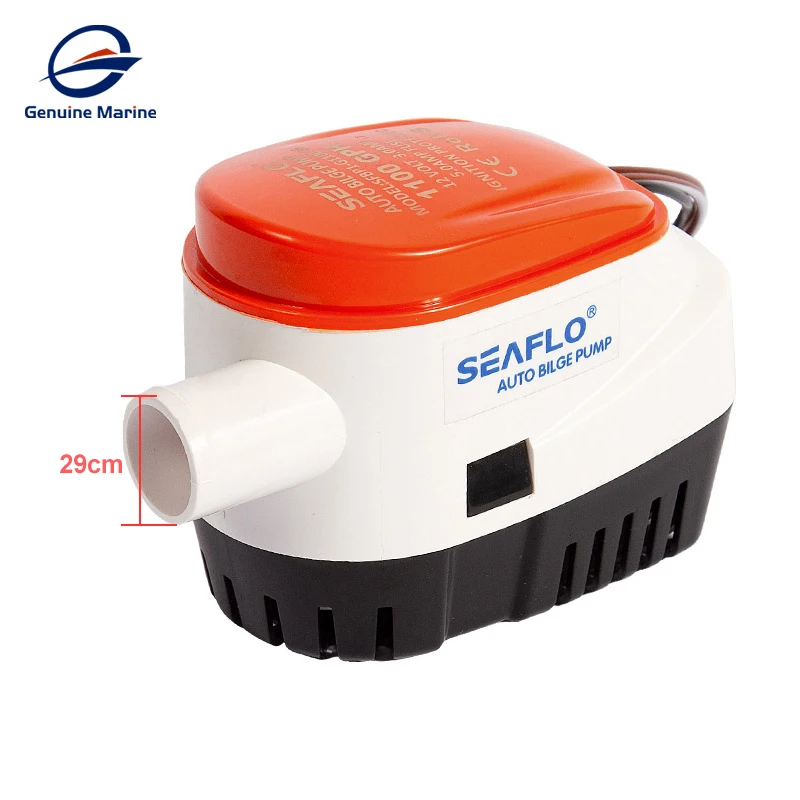 Seaflo 1100GPH Automatic Boat Bilge Pump 12V DC Auto Submersible Electric Water Pump Small Water Exhaust Pump With Float Switch