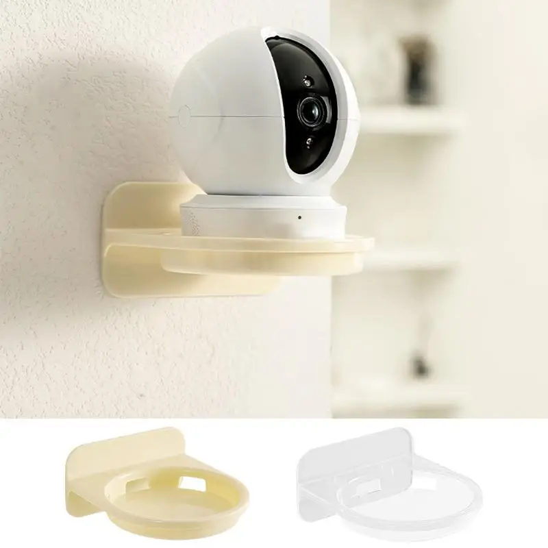 Floating Monitor Holder Shelf Holder Bracket Wall Mounted Round Camera Holder Shelf Floating Storage Shelf No Drilling