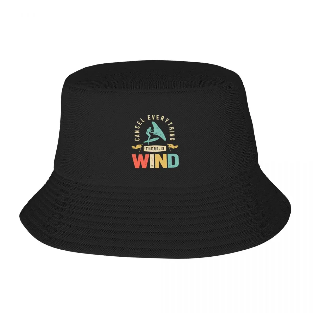 

Cancel everything there is wind - Wing Foil Bucket Hat Golf Hat Man Beach Outing Dropshipping black Boy Child Women's