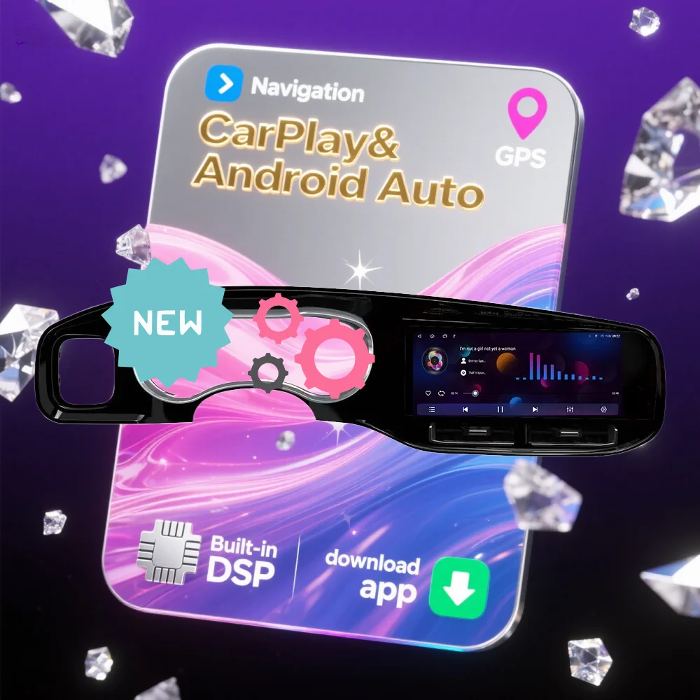 

Новинка 2025 года для Dodge Charger 2013-2022, стереорадио с сенсорным экраном Android, беспроводная CarPlay, GPS-навигация, головное устройство, стерео DSP