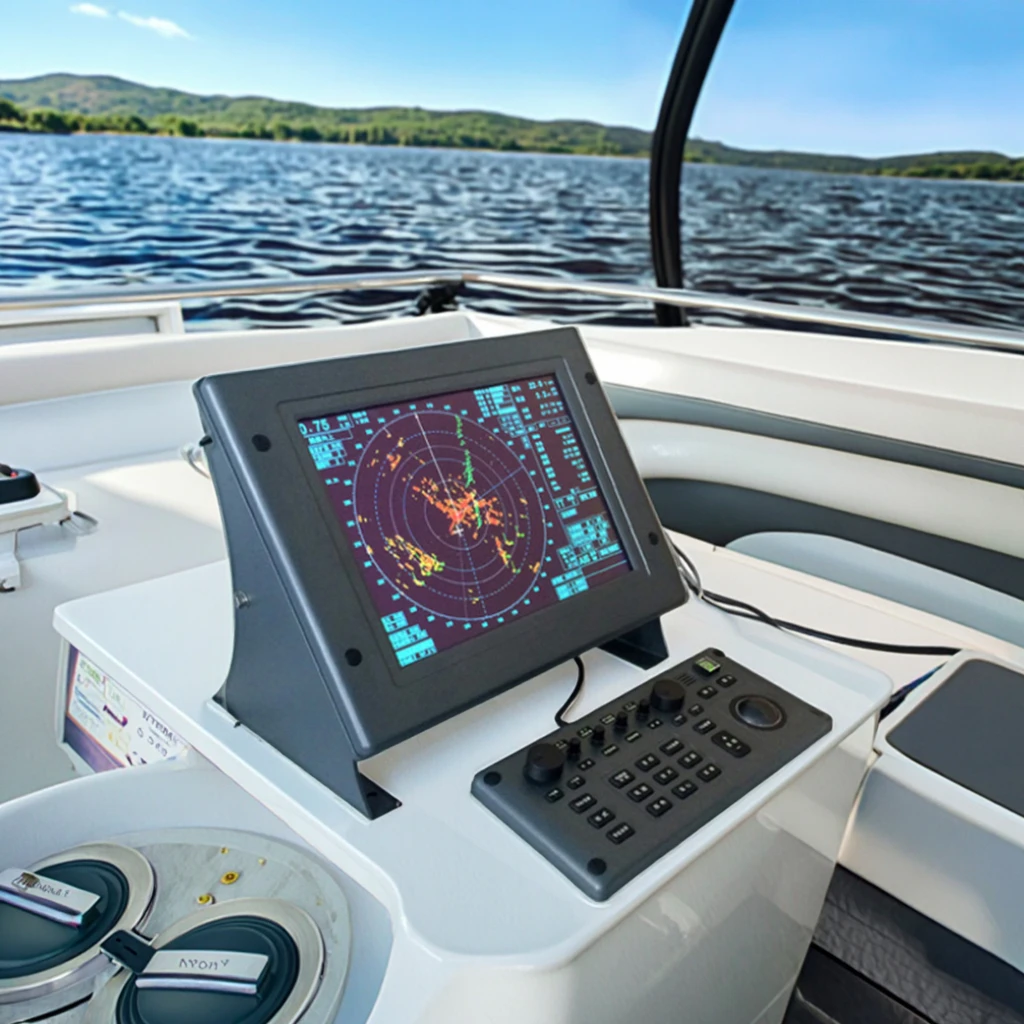 Long Range radar System Navigation Color 64nm Marine radar 15inch radar Detector in China