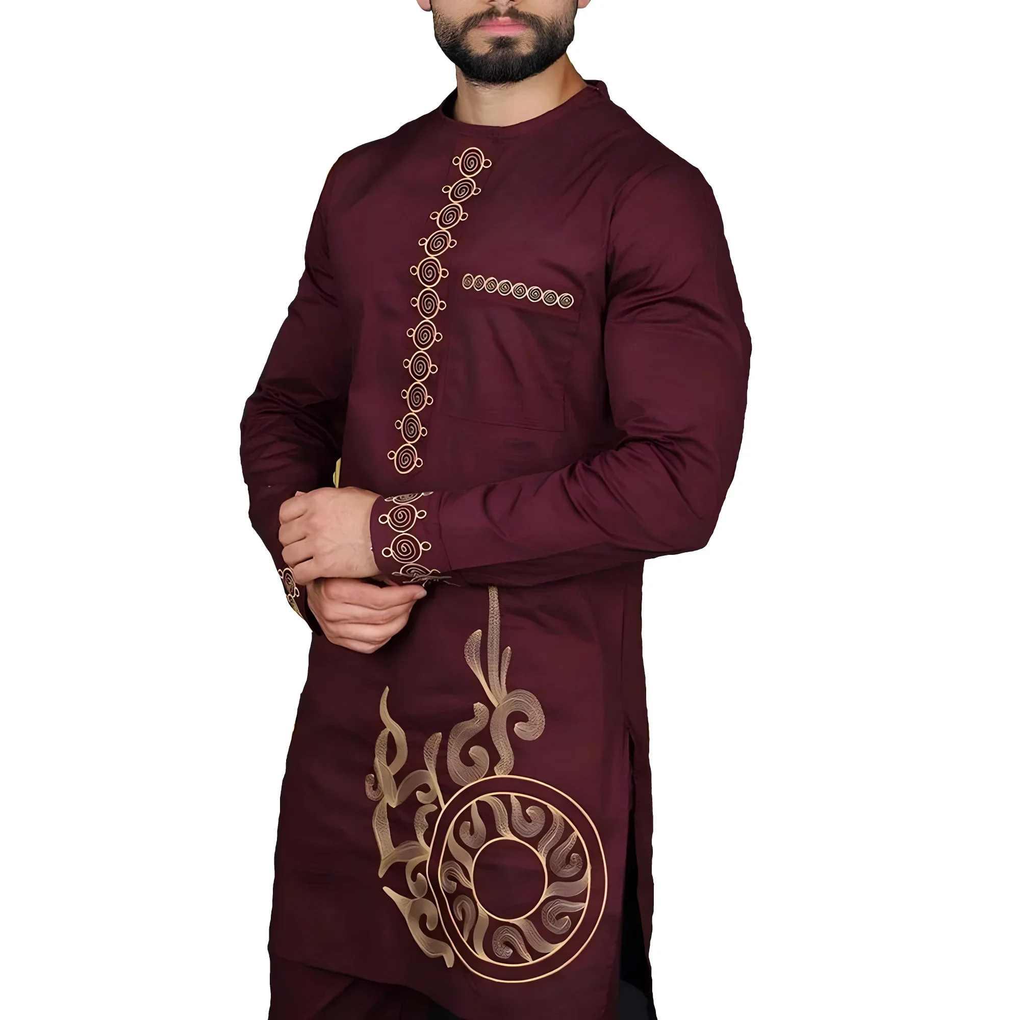 Abendkleid Trainingsanzug afrikanische Kleider für Männer Kleidung Set 2PCS Outfits Kaftan Mode Afrika Kleidung Dashiki Robe Africaine