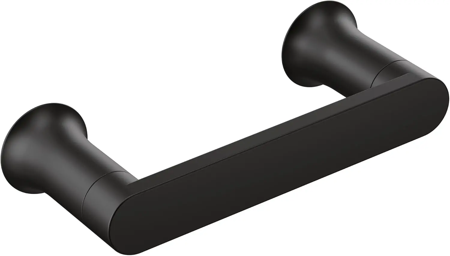 

Modern Matte Black Wall-Mounted Pivoting Toilet Paper Holder, Easy Installation for Bathroom Storage