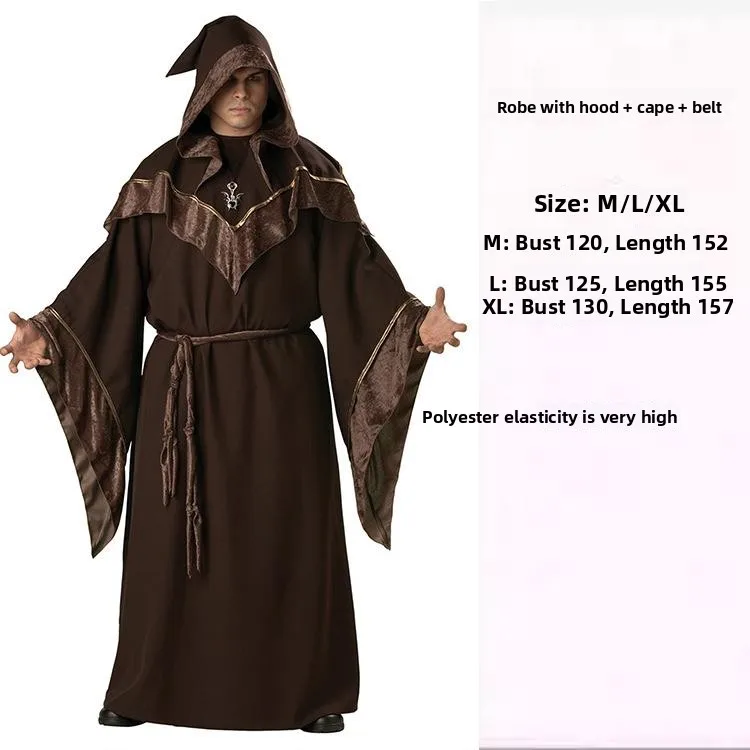 

Костюм для косплея: Средневековый маг, монахиня, священник, платье «Мертвого Бога», традиционный китайский костюм для женщин