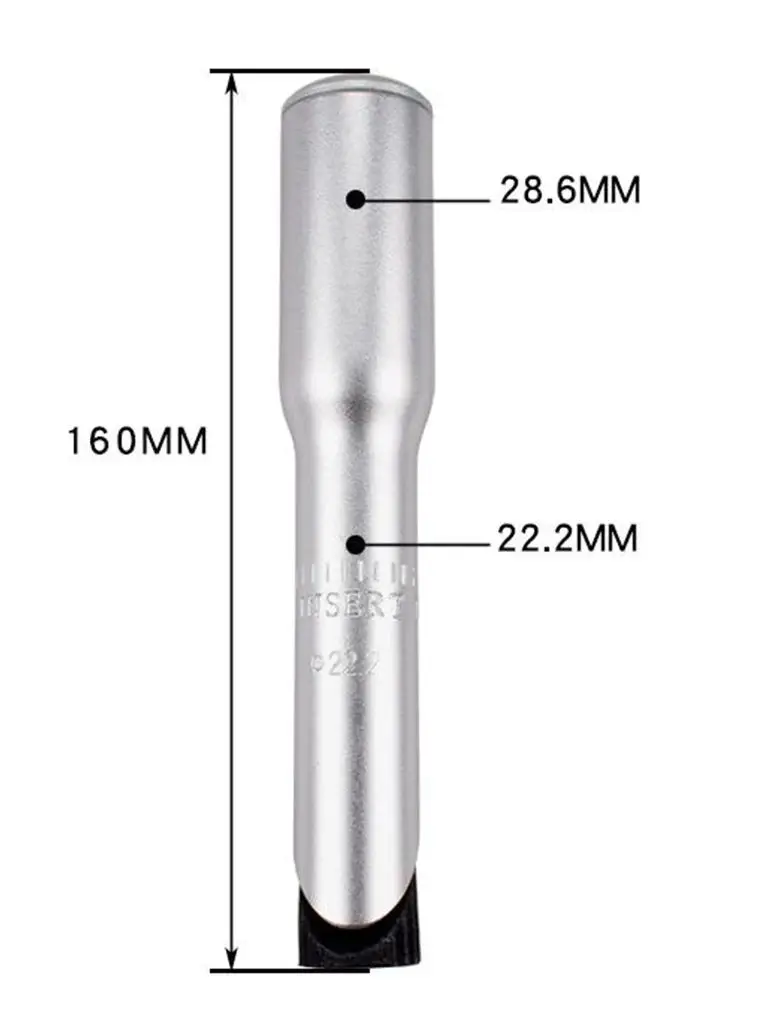 Aluminiumlegierung Fahrrad Vorbau Riser Adapter 1 1/8' φ22,2mm 25,4mm 160mm Fahrrad Vorbau Extender Fahrrad Quill Vorbau Adapter