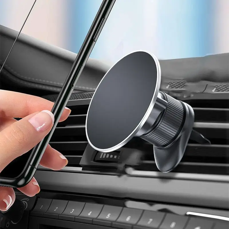 Car Phone Holder Vent Clip Air Vent Clip Holder Navigation Mount In Vehicle Car Magnetic Mobile Phone Holder 360 Degree Rotating