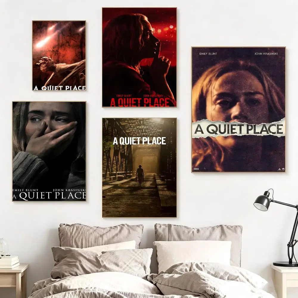 Classic Movie A-A Quiet Place Poster impermeable para el hogar sala de estar dormitorio bar decoracion estetica