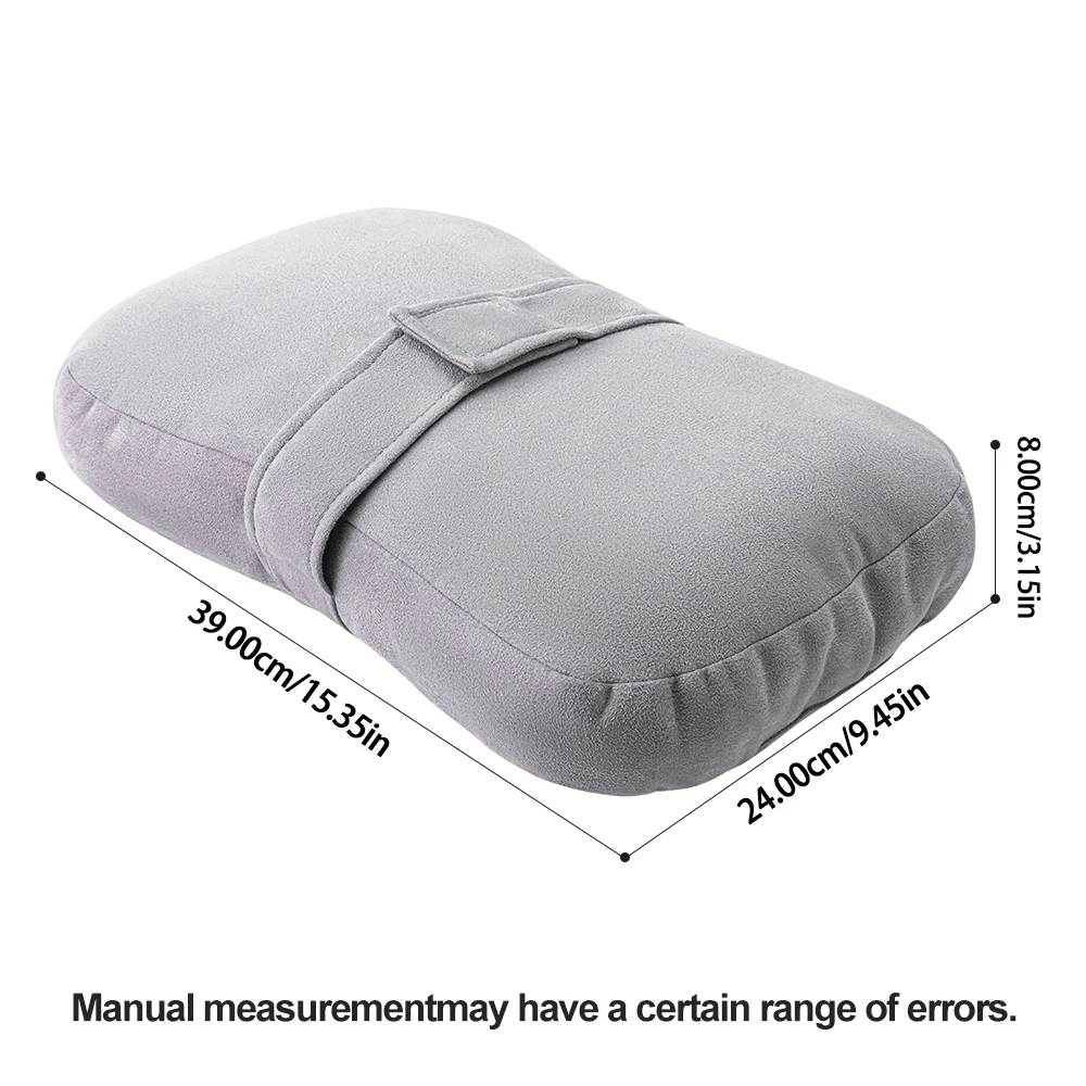Knee Pillow for Side Sleepers，Support Leg Pillow for Hip & Back Pain, Plush，Bind Belt & Machine Washable