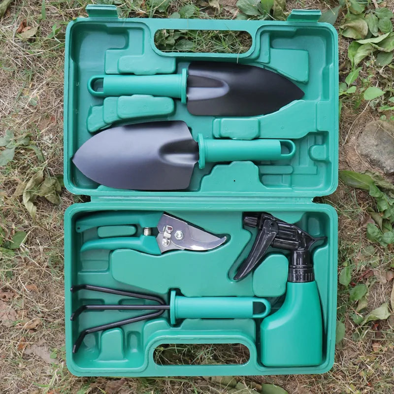 Garden Tool Set, 5-Piece Garden Utensil Sets, Home Gardening And Planting, Vegetables Growing Supplies, Horticultural Shovel Box