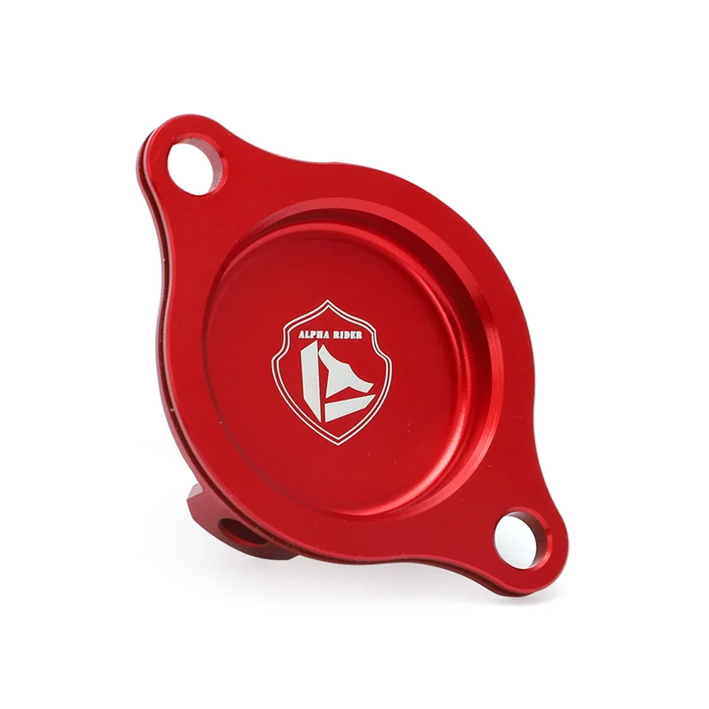 CNC Aluminum Oil Filter Cover Red Anodized For HONDA TRX450R TRX450ER 2006-2014 CRF450R CRF450X