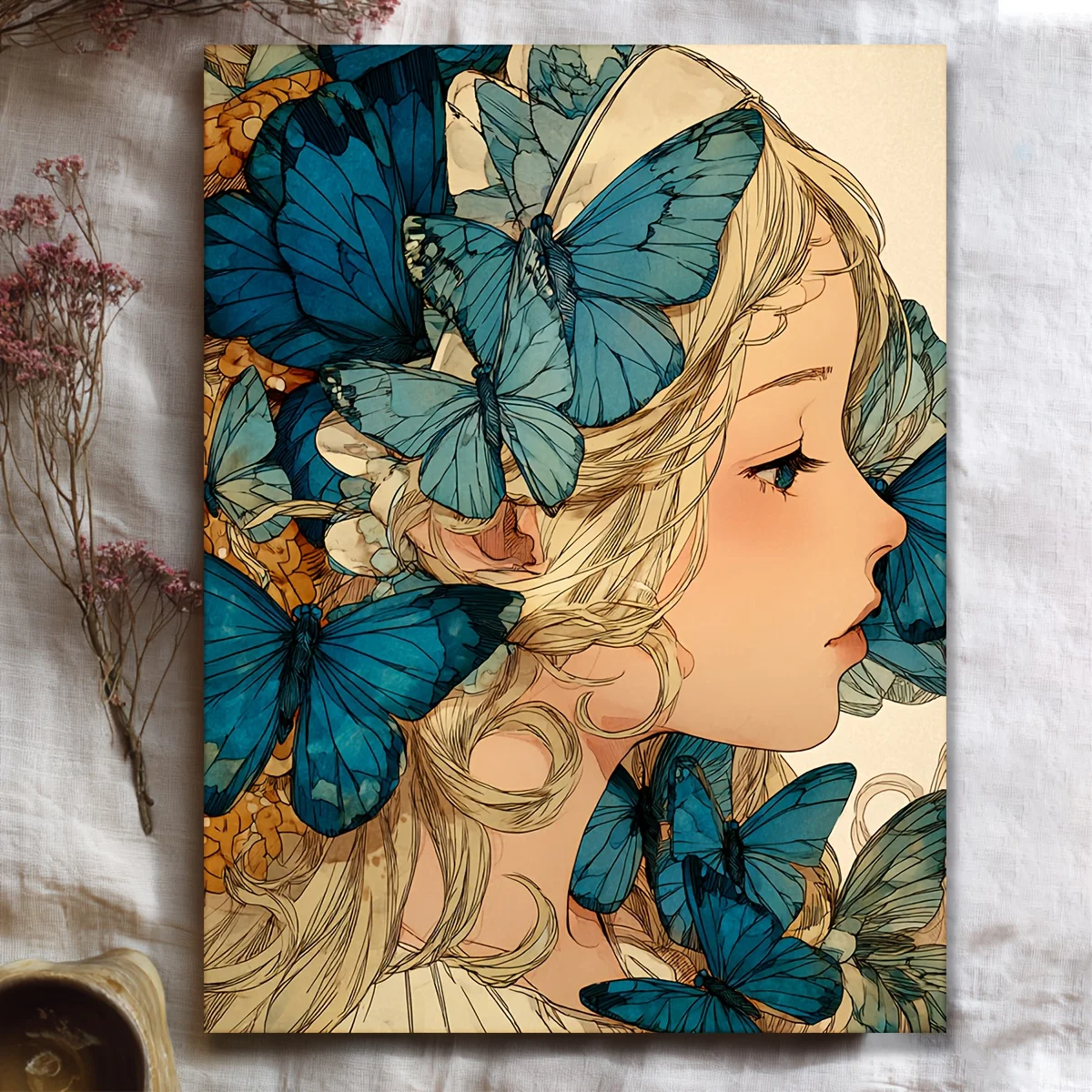 500/1000/1200/2000PCS Puzzles for Adults Bohemian Style Portrait of A Person,Jigsaw Puzzles Brain Challenge Game Gift Home Decor