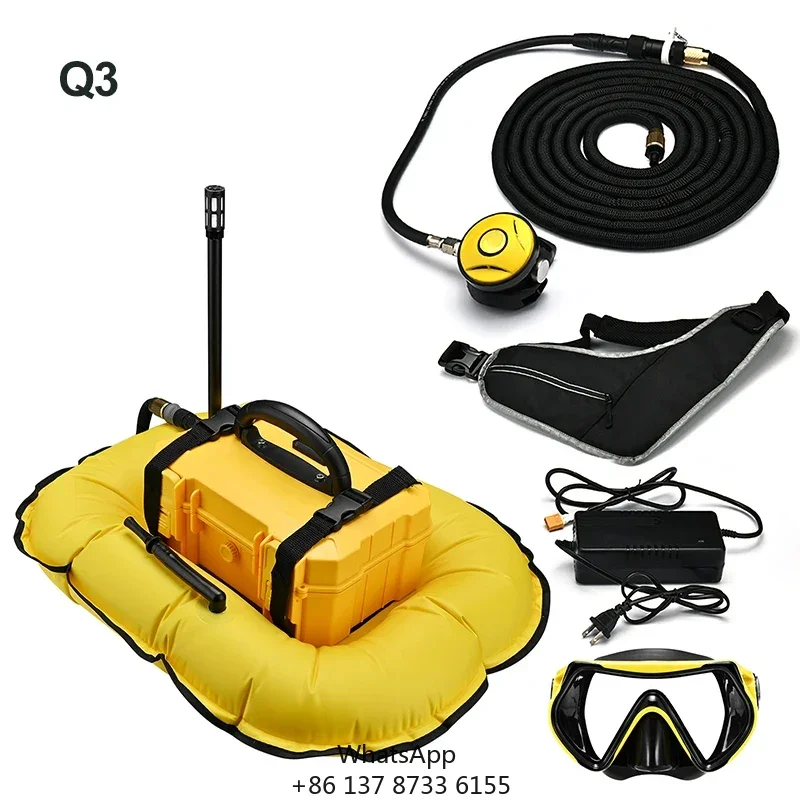 

GOYOJO 15 Meters 3-5.5 Hours Scuba Diving Snorkel Equipment Trap Mobile Ventilator New In Underwater Snorkel Winter Ice Diving