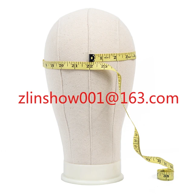 Wholesale Canvas Block Head Mannequin  Head for Hair Extension Making and  Display Styling Tools 21,22,23, Inch