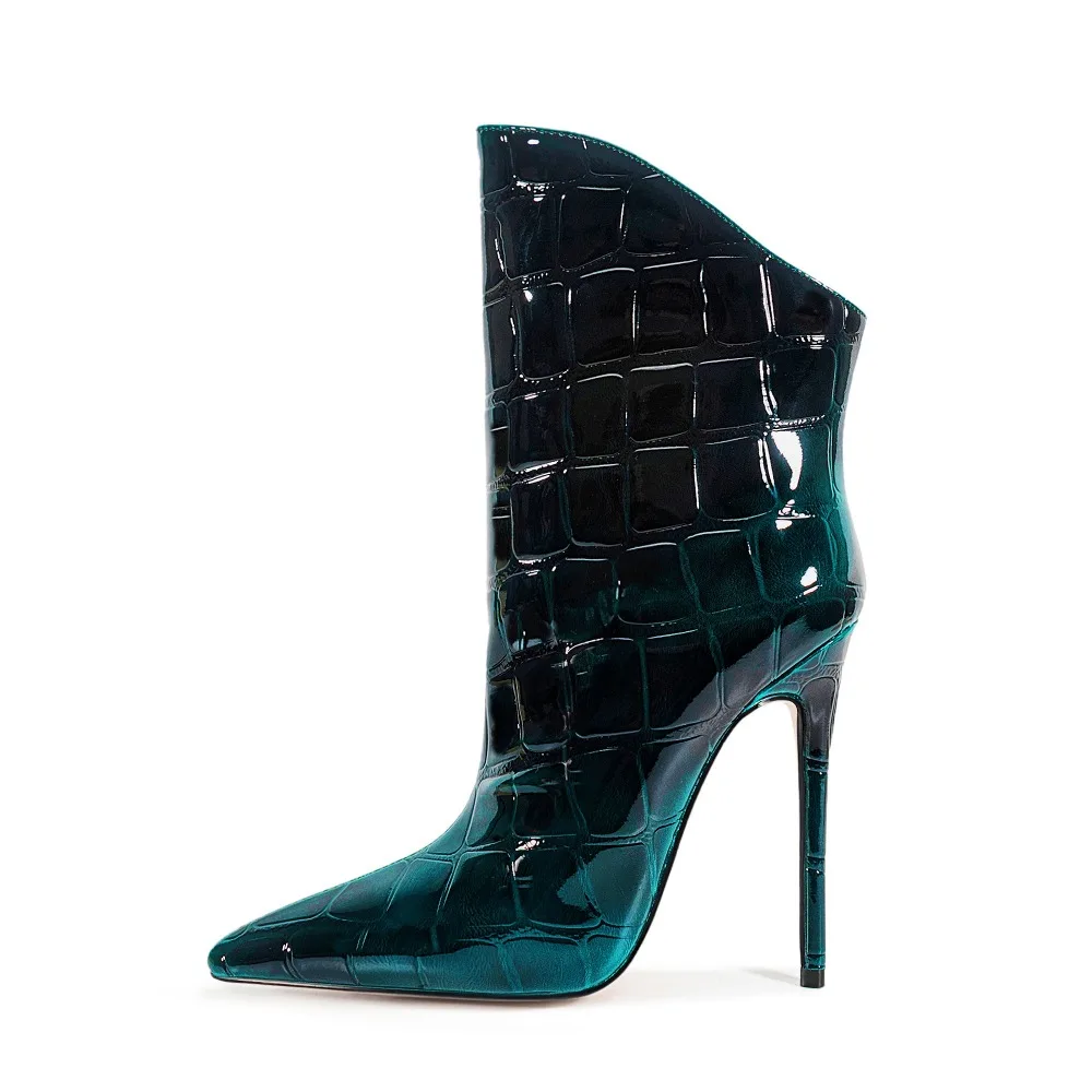 

Women's Pointed Toe Stiletto Boots Elegant Office Wear & Night Out Heels Versatile Street Fashion Ankle Booties Extended Sizes