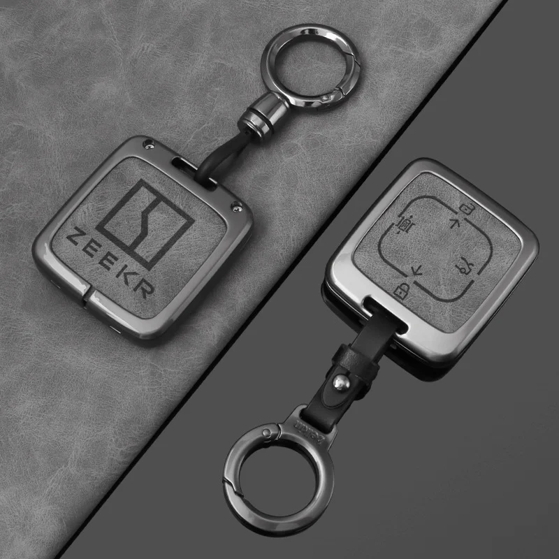For ZEEKR 001 X 007 009 7X Car Key Case Cover Shell Protector Auto Remote Smart Keychain keyless Entry 2025 2024 2023 2022 2021