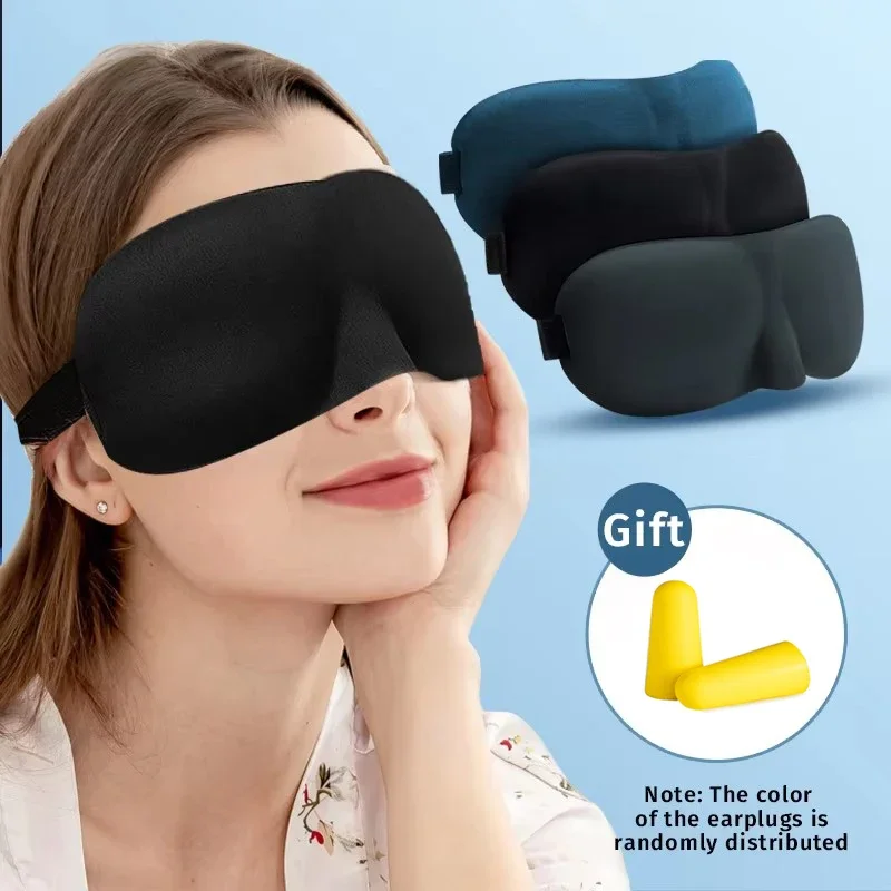 Eye Mask for Sleeping 3D Contoured Cup Blindfold Concave Molded Night Sleep Face Masks Block Out Light with Women Men Eyepatch