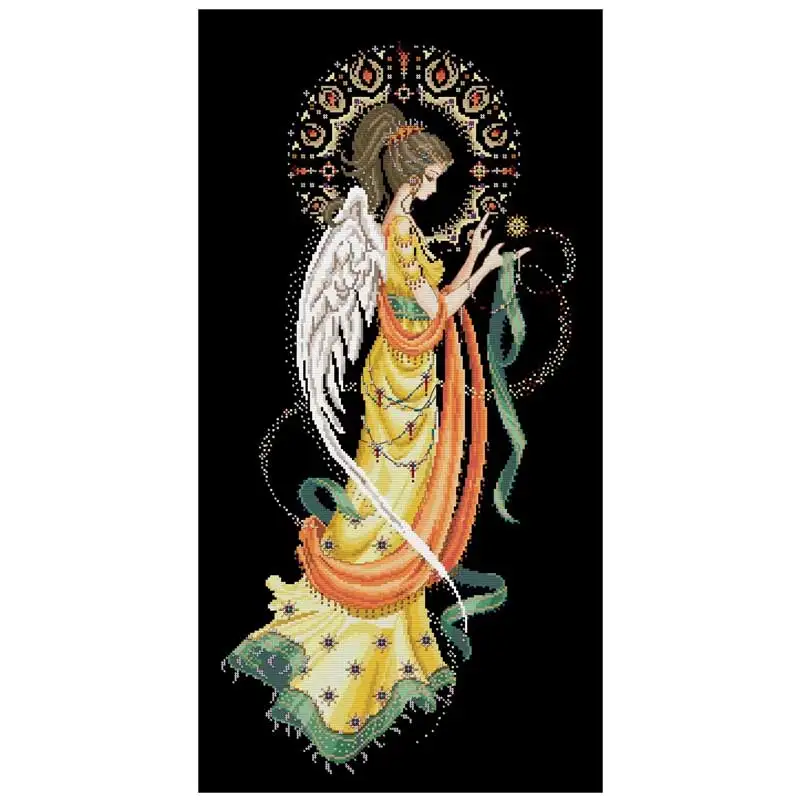 Sun and Star Goddess Patterns Counted Cross Stitch Sets 11CT 14CT DIY Handmade Cartoon Cross Stitch Kits Embroidery Needlework