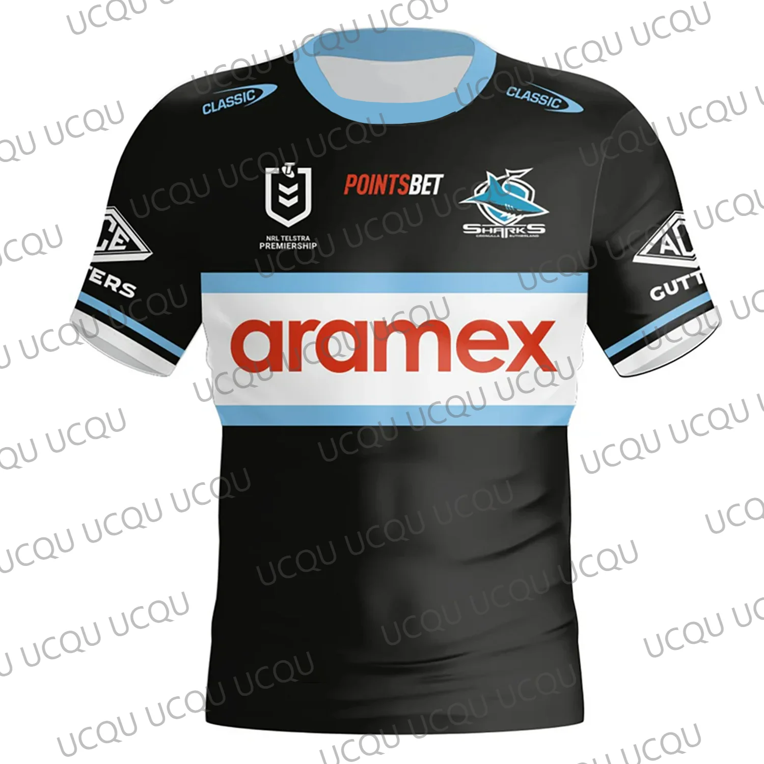 2024 New Arrival Summer Australian NRL Cronulla-Sutherland Sharks Jersey Training Jersey Kid Uniform For Adult&Kid Kit