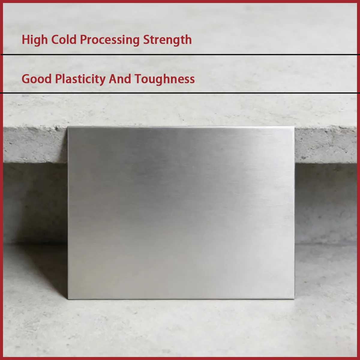 0.01-3mm Thick 301 Stainless Steel Plate Is Used for Springs, Metal Stamping Parts, Rail Transit Accessories, Etc
