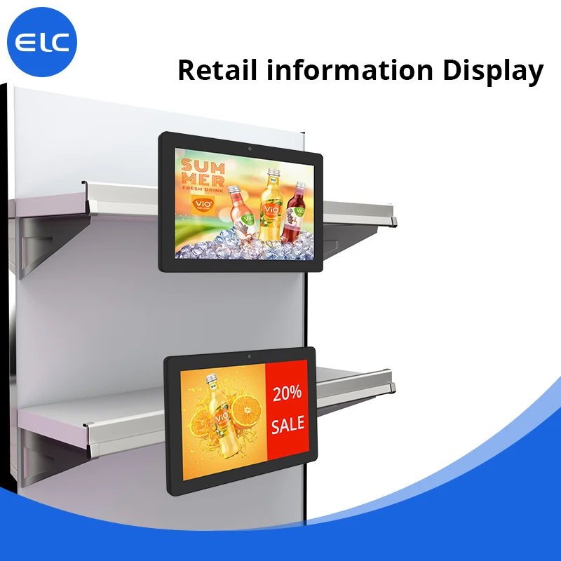 جدار جبل 10.1 "14 15.6 18.5 21.5 32 55 بوصة Poe Nfc Lcd شاشة تعمل باللمس أندرويد اللوحي داخلي التجزئة لافتات رقمية يعرض