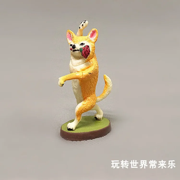 6個/セット ガシャポン ヨガ犬人形 面白いクリエイティブな動物犬ダンスマスターブラインドボックスおもちゃ デスクトップ装飾アニメ周辺グッズギフト