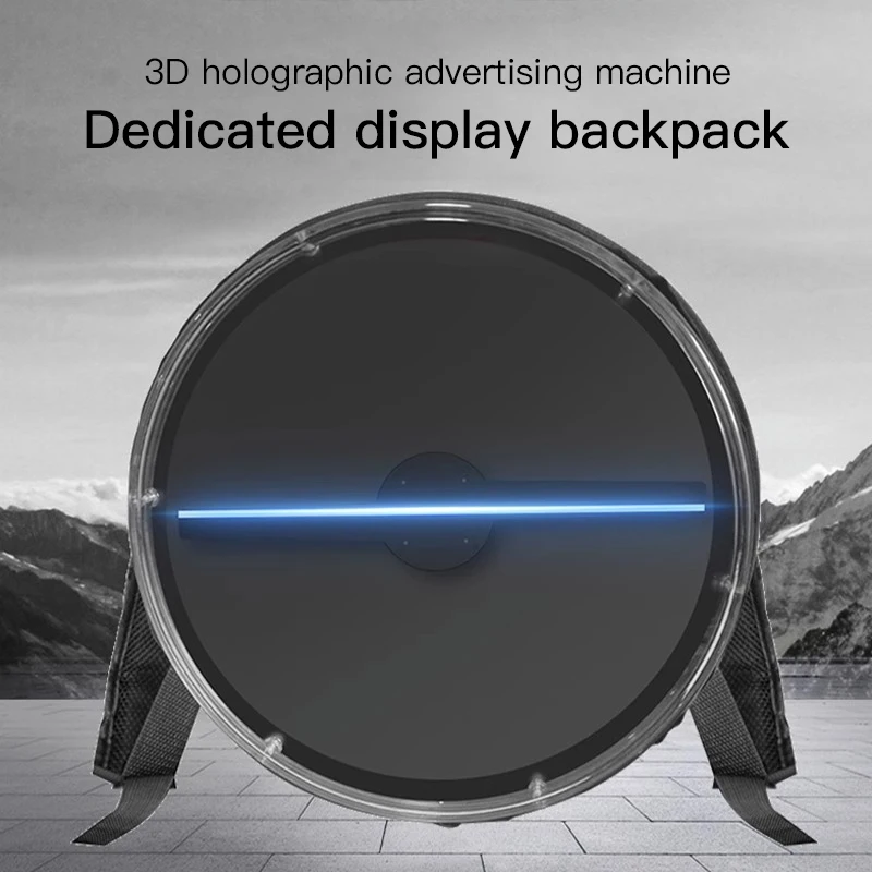 Imagem -02 - Naked Eye-projeção Holográfica Máquina de Publicidade Capa Protetora Especial Mochila Tela 3d Display Fan 42 cm 50 cm 65cm