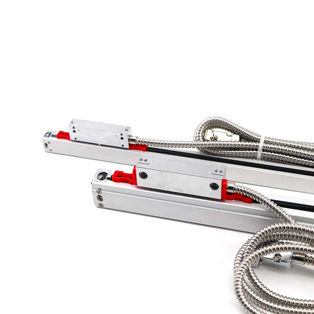 AIGE KA500 Slim Linear Scale with High Precision Optical Encoder 0.005mm for CNC Metal Mini Lathe Milling Machines