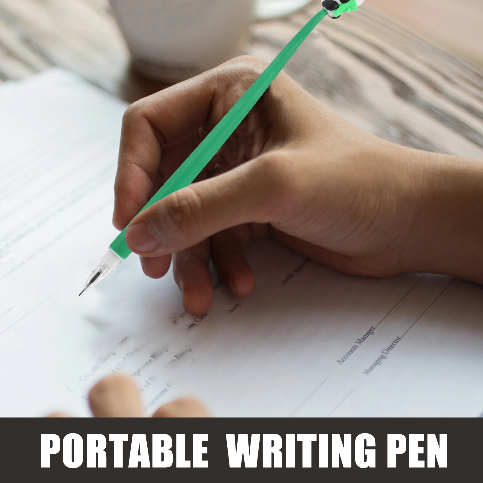 

4 Pcs Pen Cute Cartoon Pens for Students Writing Teen Girls Teacher Silica Gel