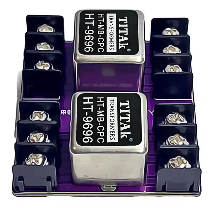 Single Ended To Balanced To RCA Audio Signal Isolatio impedance ratio 600:600 Transformer HT-9696 Silver Gray Perma