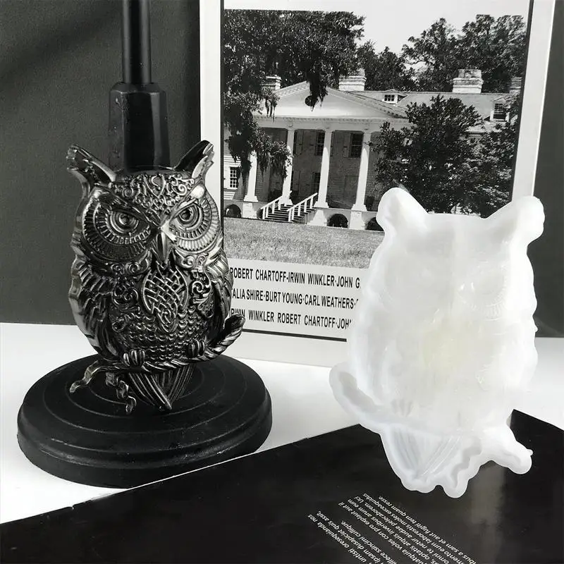 3D Owl Silicone Candle Mold DIY Cute Little Bird Shape Candle Making Supplies Handmade Soap Plaster Craft Resin Mold Home Decor