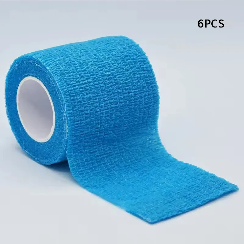 

CNKESS 6pcs Animal Bandage Hand Tearing Waterproof Elastic Bandage for Pets 5 cm X 4.5 M Self-Adhering Bandage Fixing Bandage