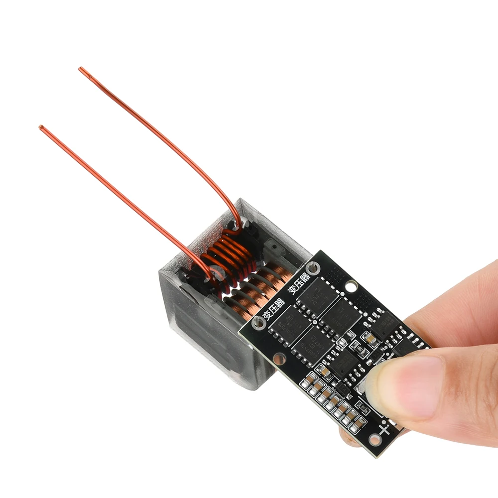 DC 6-15V To AC 10kV-25kV Arc Igniter High Voltage Module Driver Board Transformer Lighter 12V Low Heat Long Inverter