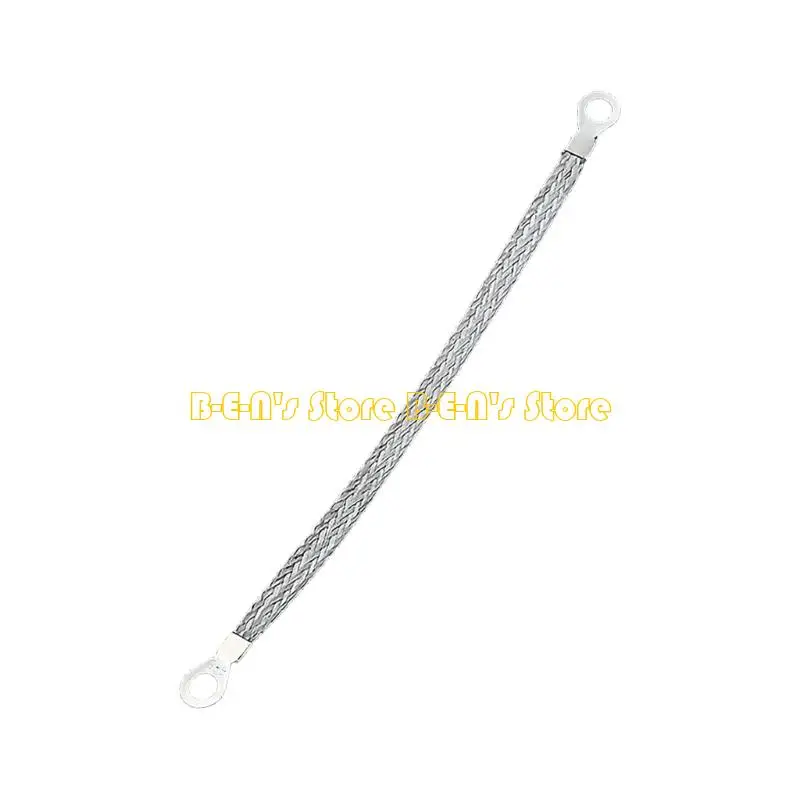 Y1AD Durability Tin Plated Copper Grounding Strap 6 Square Mm Jump Cable for Cabinet Door and Machine Bridge 100Mm-300Mm