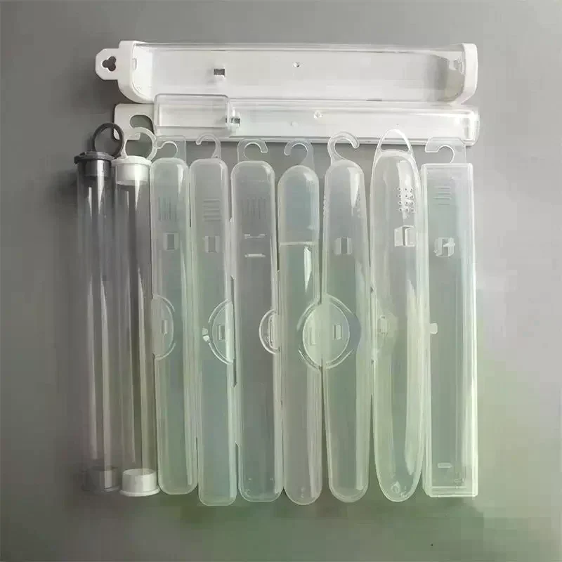Portable Dustproof Toothbrush Storage Box Outdoor Travel Transparent Plastic Toothbrush Holder Toothpaste Storage And Organizer