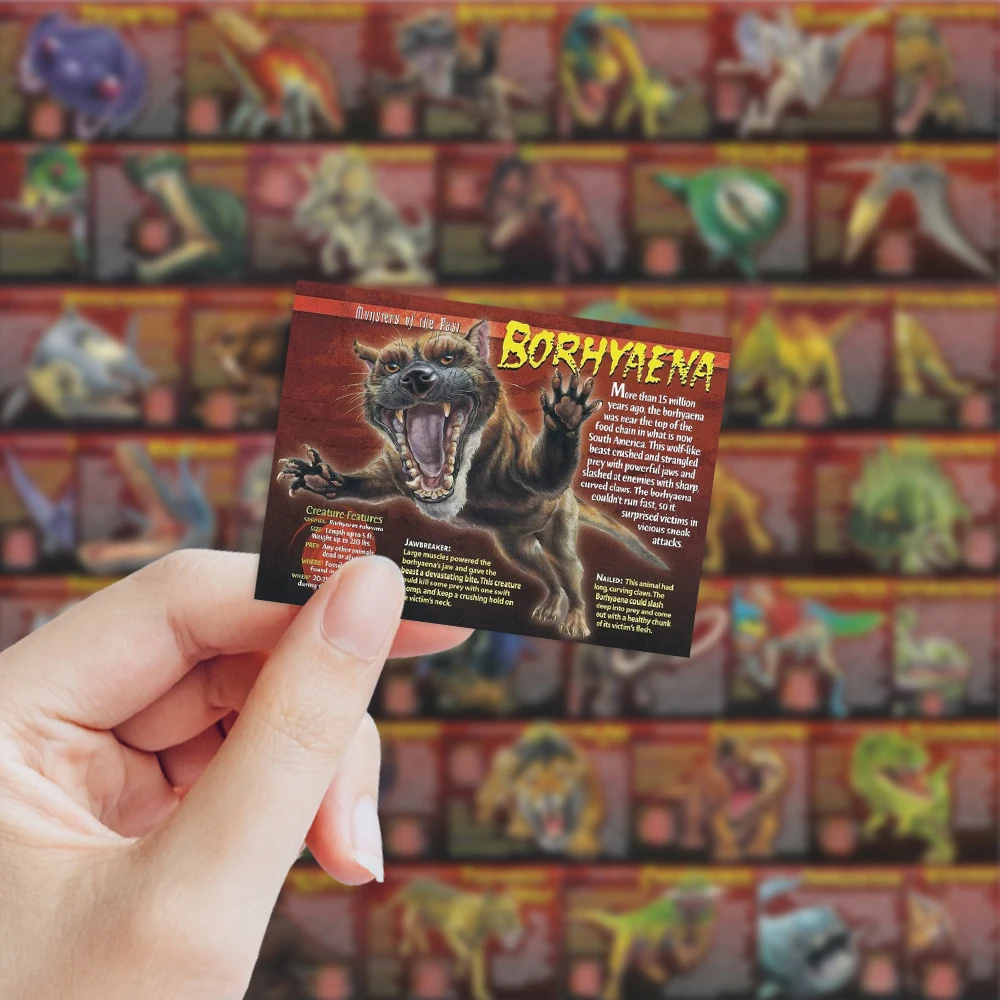 

10/30/60pcs Cartoon Prehistoric Extinct Animals Stickers for Notebook Phone Motorcycle Car Bike Cool Dinosaur Waterproof Sticker