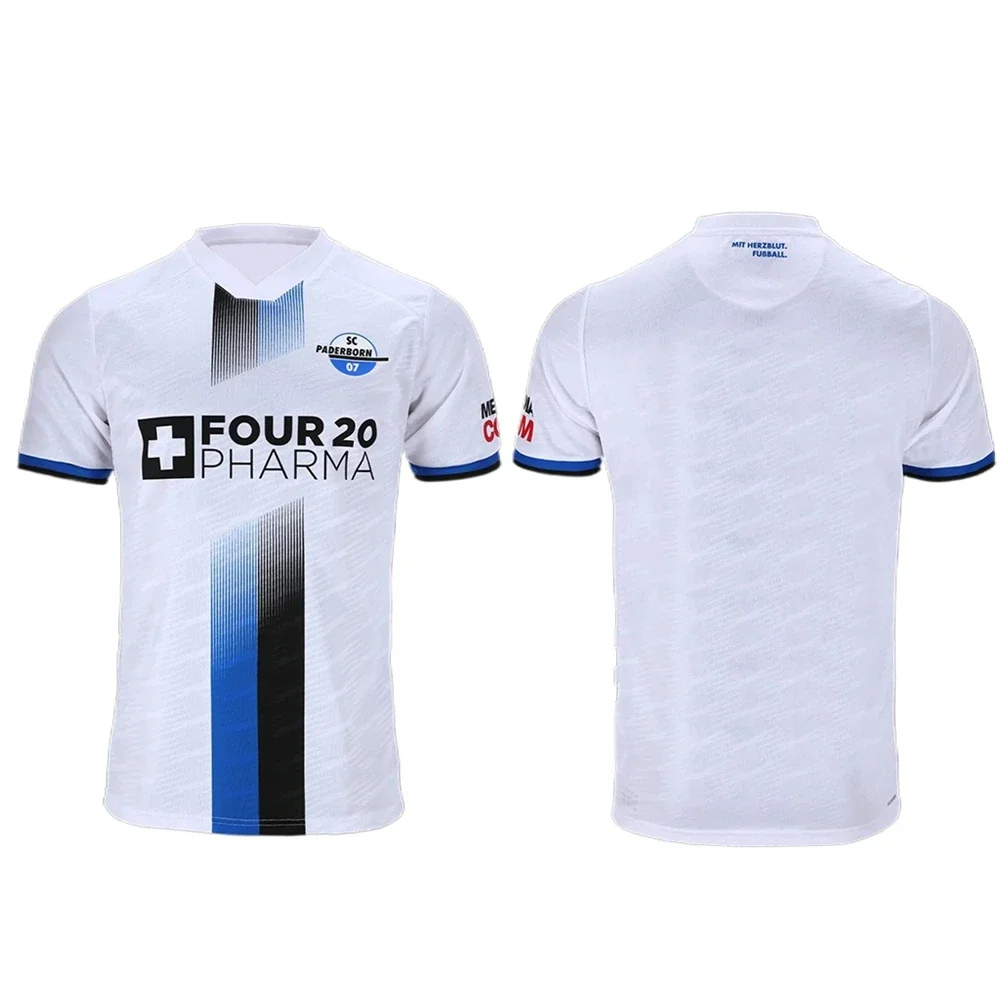 25/26 Paderborn 07 Heim- und Auswärtstrikots Herren Schnelltrocknend Atmungsaktiv Locker Sitzendes Sport-T-Shirt Neutrales Lässiges Fußball-Trainingsshirt