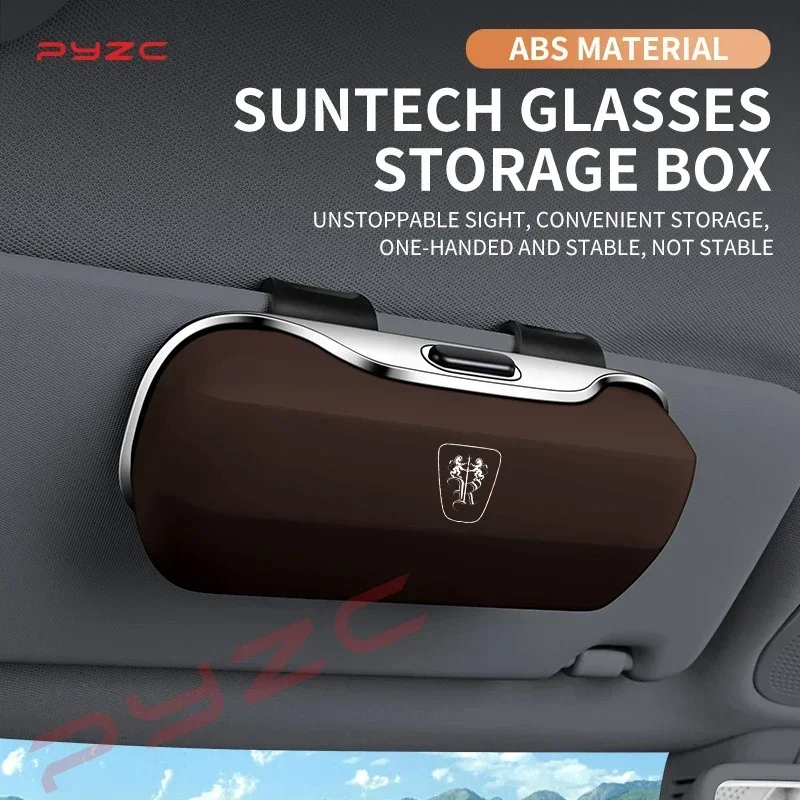 Para Roewe ei5 ev rx5 i5 750 erx5 rx8 d5x 550 350 Marvel X Accesorios para coche Visera Estuche para gafas de sol Soporte para gafas Caja con clip