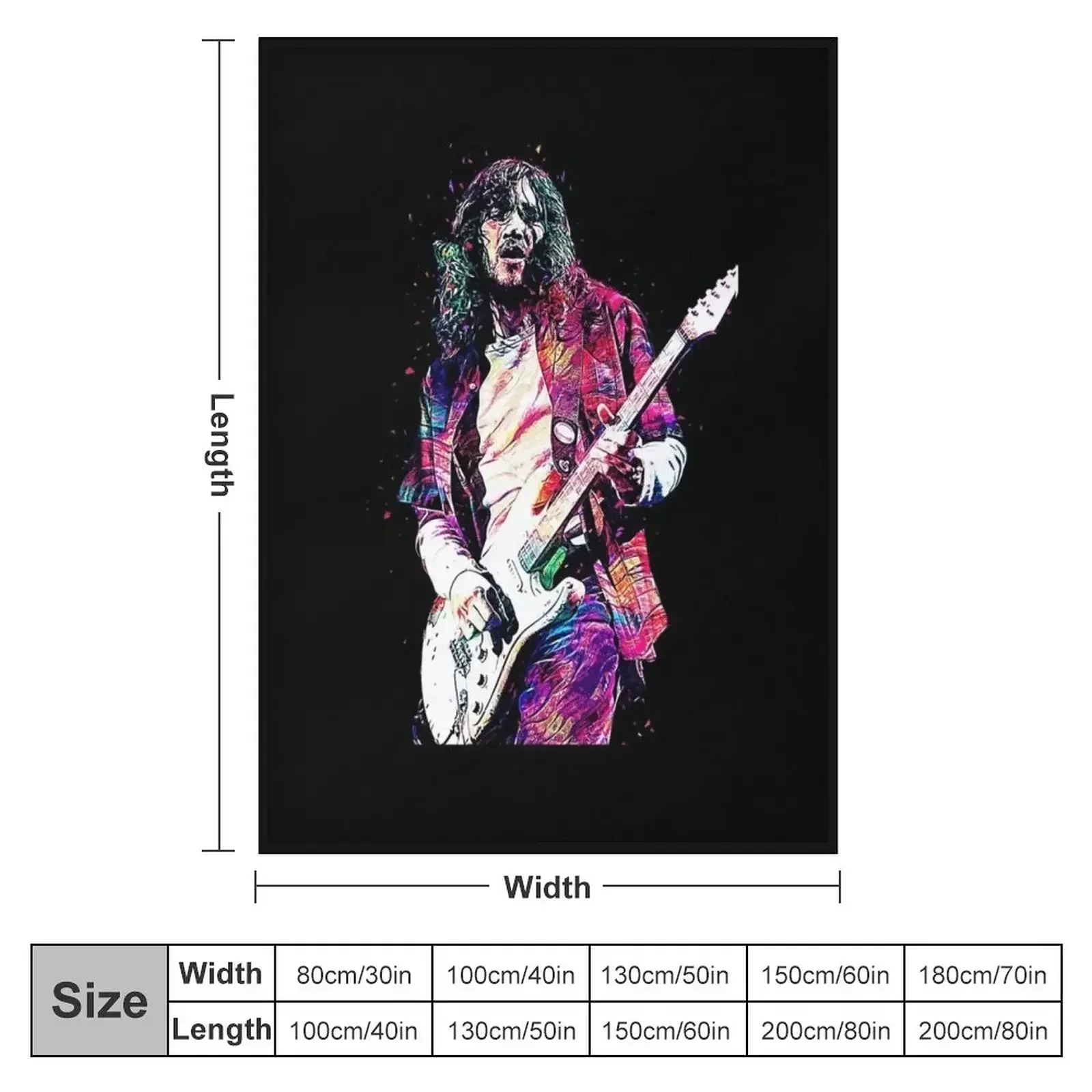 John The Red Hot Guitar Throw Blanket Soft Plaid Soft Plush Plaid Moving decorative Furry Decorative Sofas Blankets