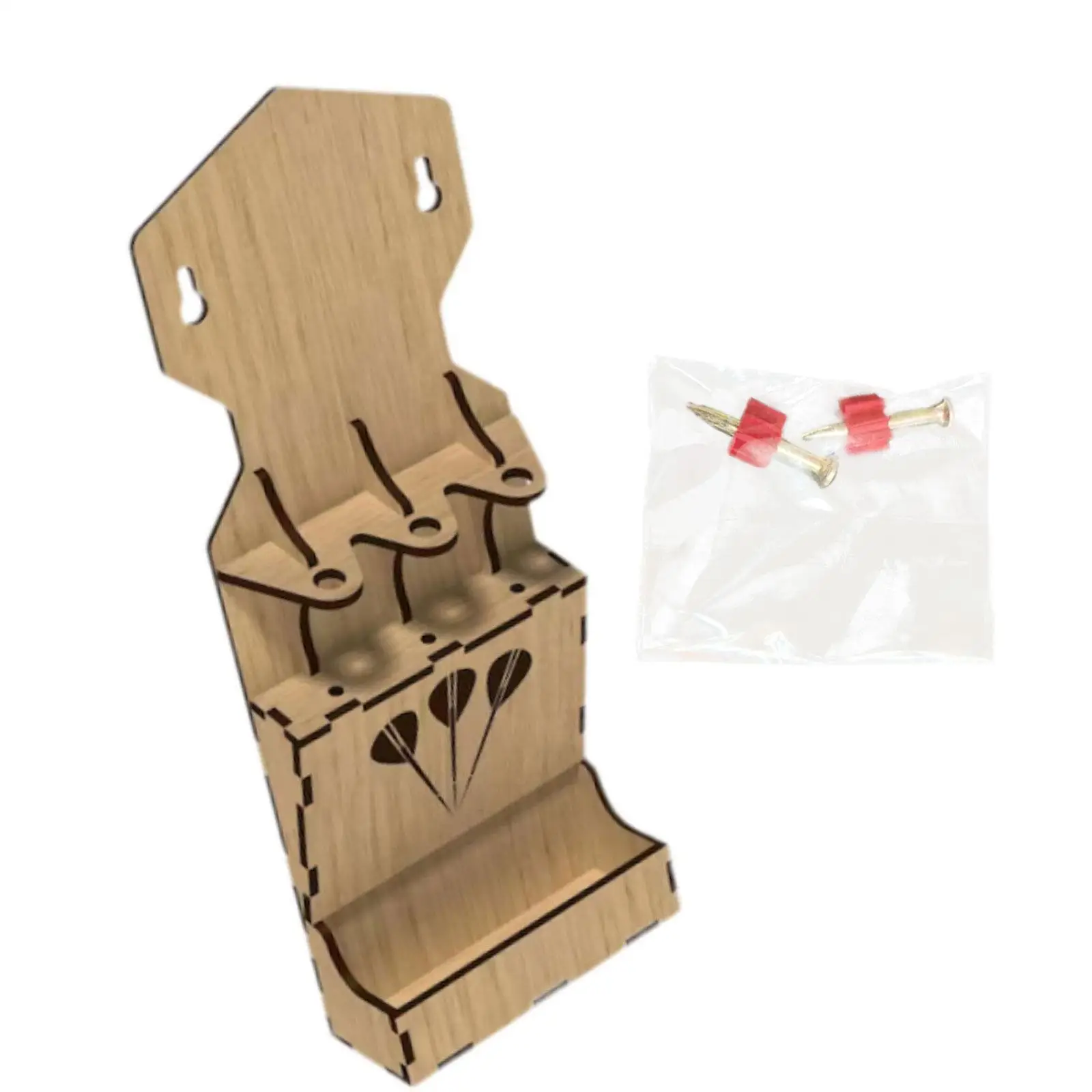 

Solid Wooden Dart Holder Portable Organizer Display Rack Decorative Storage Solution for Dart Lovers
