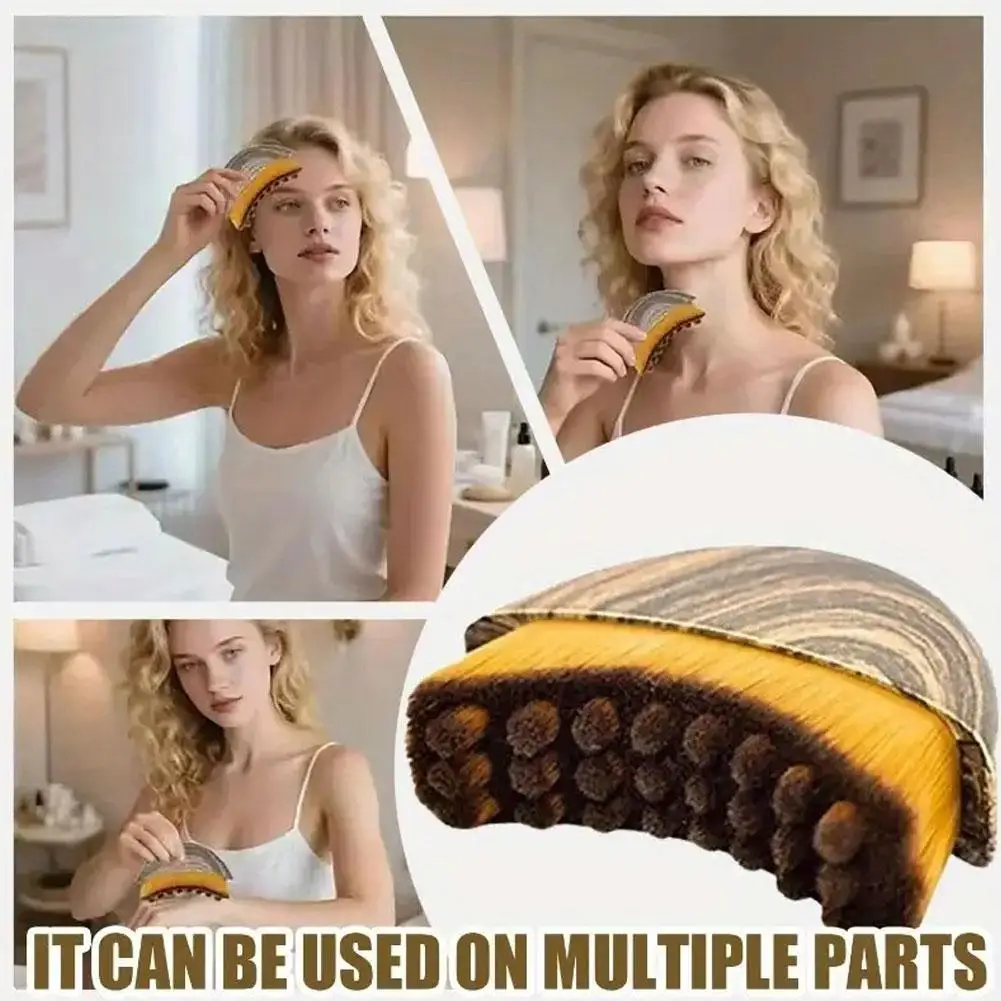 

Щетка для лимфодренажного массажа лица — уход за кожей вокруг глаз и шеи, против отеков, для скульптурирования лица, подтяжки кожи, косметический инструмент